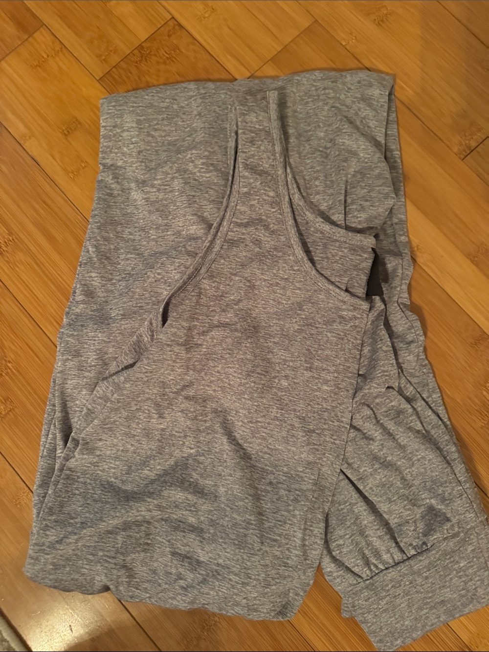 Heather Gray Racerback Tank jumpsuit